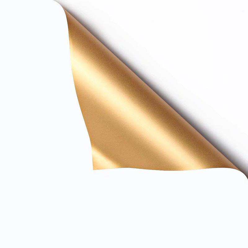 MYHC-17 Jednostrani Flash Gold, dvostrani dvobojni papir za zamatanje cvijeća s bisernom folijom