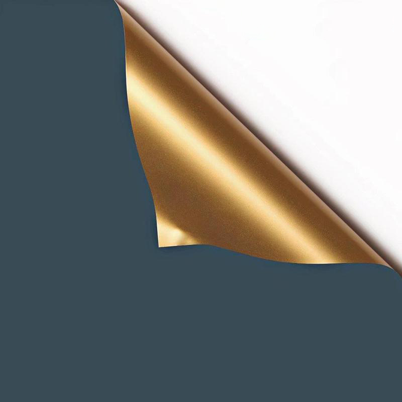 MYHC-17 Jednostrani Flash Gold, dvostrani dvobojni papir za zamatanje cvijeća s bisernom folijom