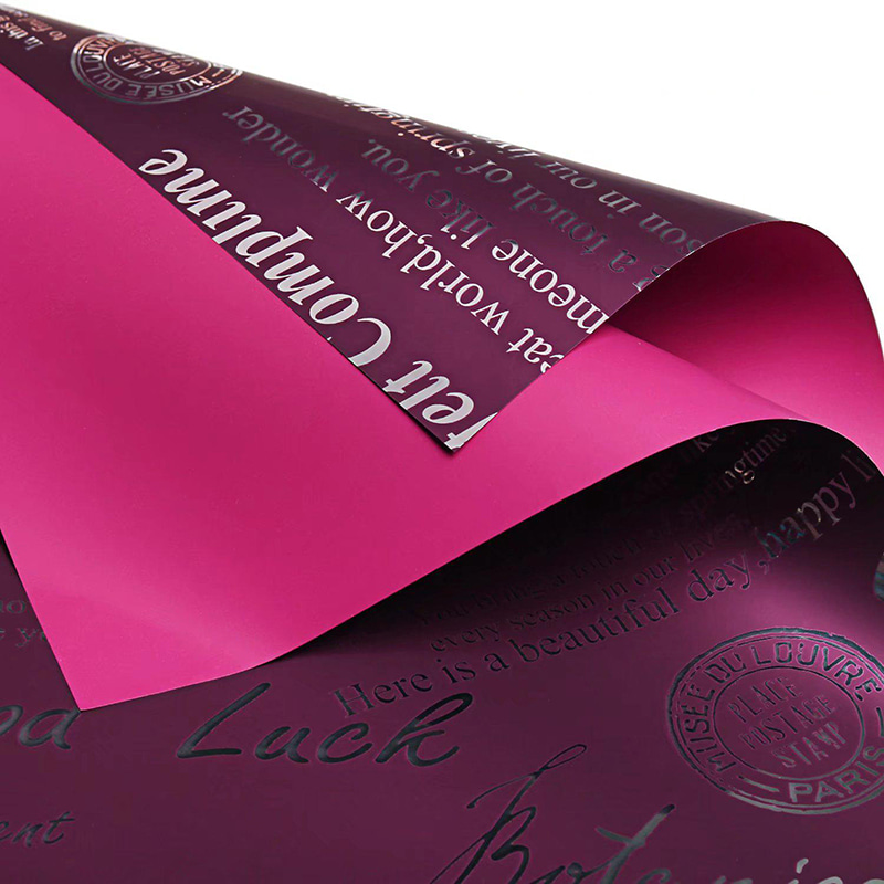 MYHC-19 folija za pakiranje cvijeća od goveđe kože s jednostranim uzorkom i aluminijem