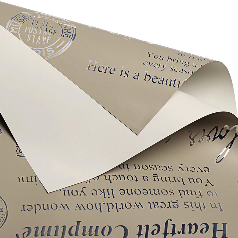 MYHC-19 folija za pakiranje cvijeća od goveđe kože s jednostranim uzorkom i aluminijem