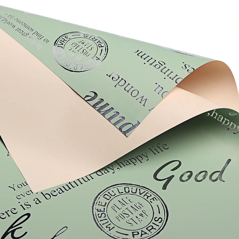 MYHC-19 folija za pakiranje cvijeća od goveđe kože s jednostranim uzorkom i aluminijem