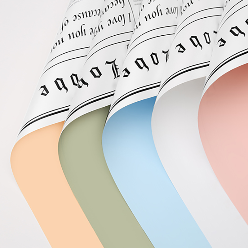 MYHC-23 jednostrani novinski stil, dvostrani i dvobojni film za pakiranje cvijeća od kravlje kože