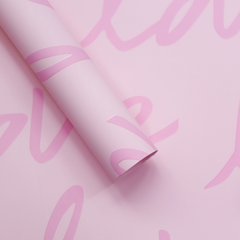 MYHC-45 Love Pattern Art vodootporni papir za zamatanje cvijeća