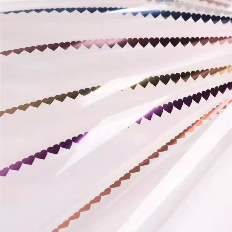 MYHC-73 Lace Glitter Film Opp prozirna folija za pakiranje cvijeća