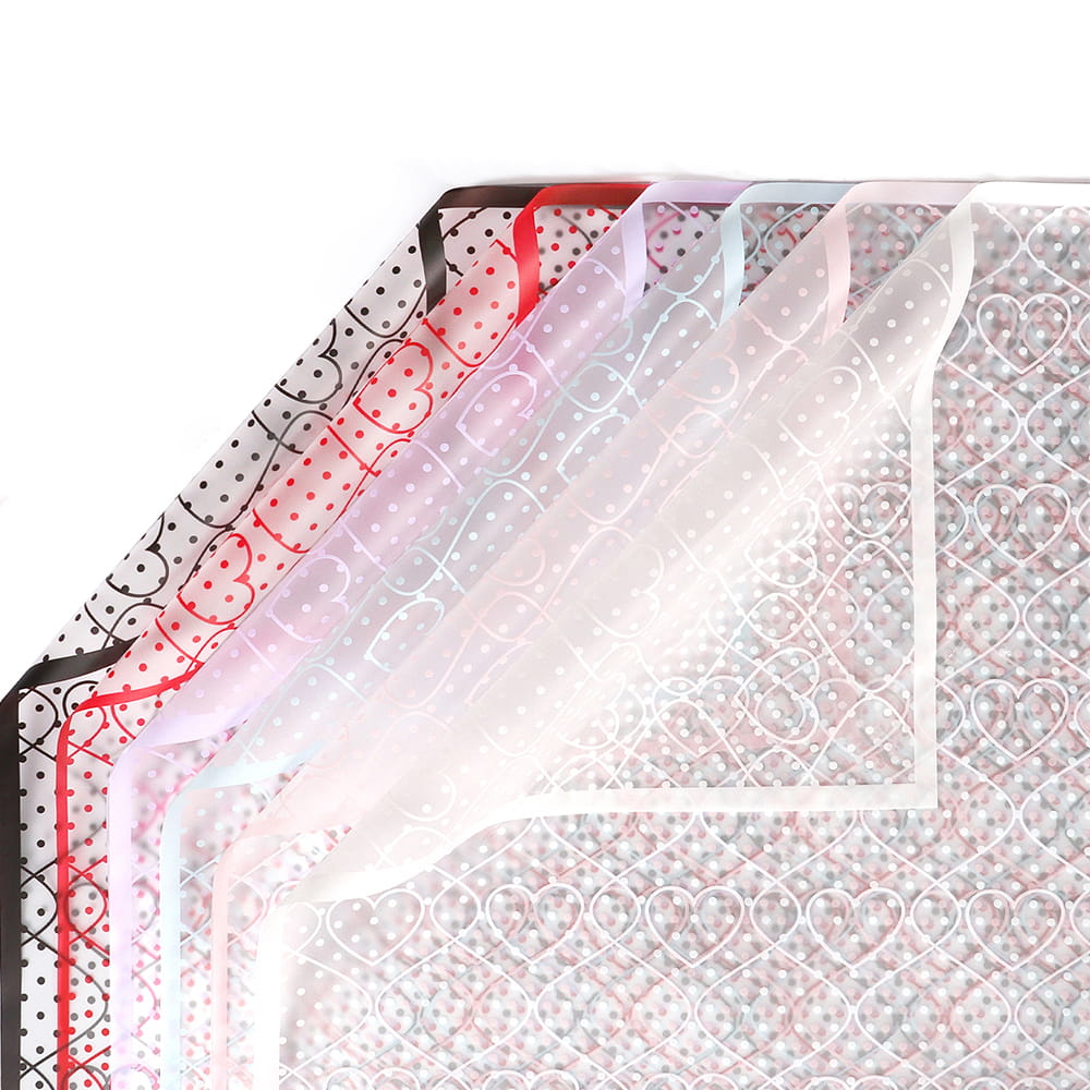 Smooth texture flower wrapping paper