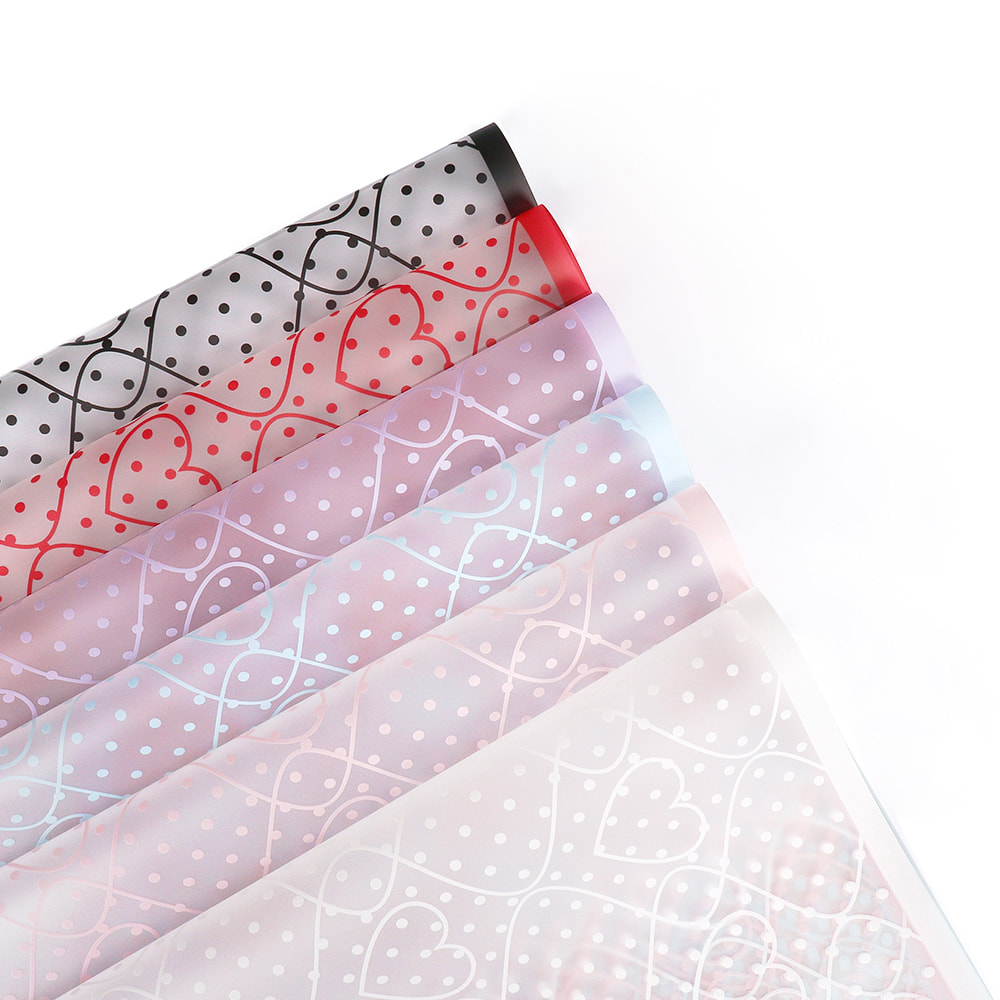 Smooth texture flower wrapping paper
