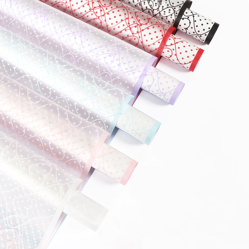Smooth texture flower wrapping paper