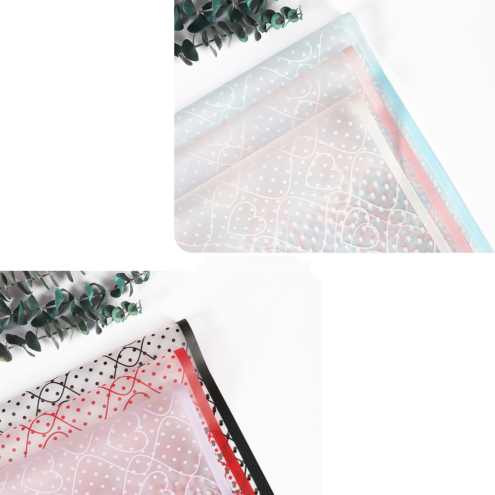 Smooth texture flower wrapping paper