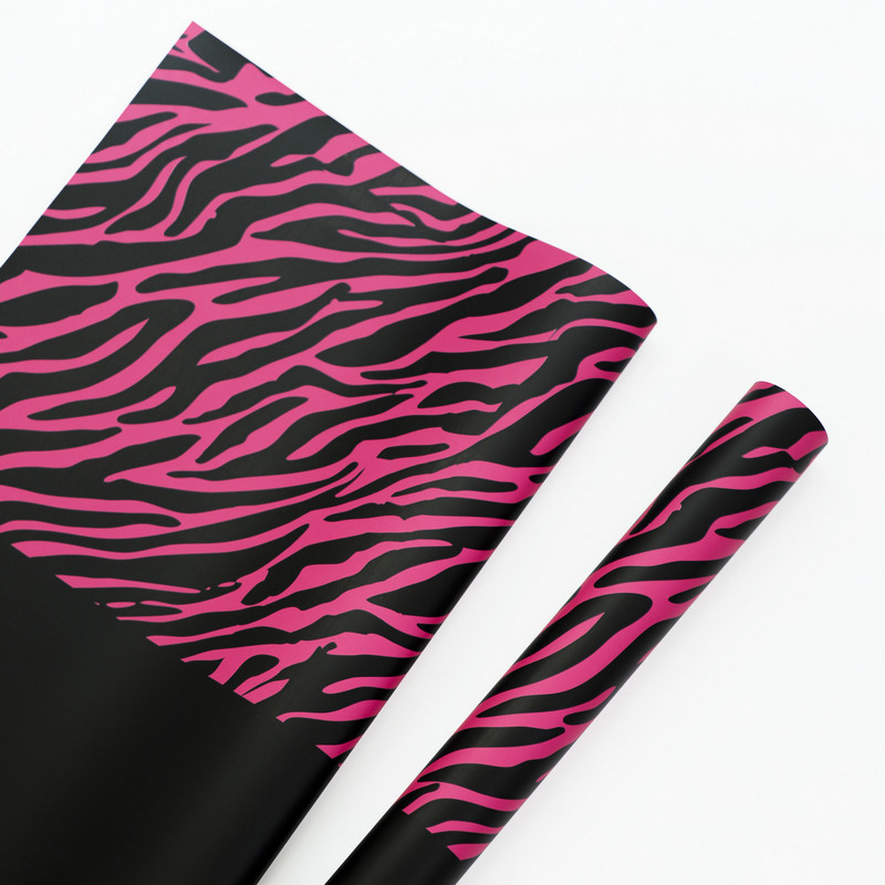 Papir za zamatanje cvijeća sa zebra printom u šest boja