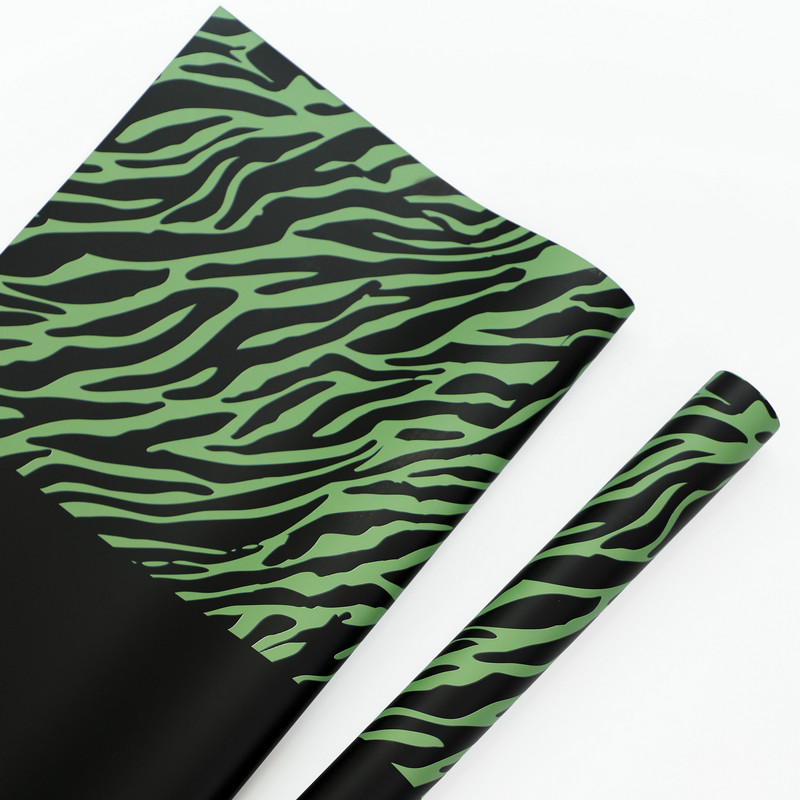 Papir za zamatanje cvijeća sa zebra printom u šest boja