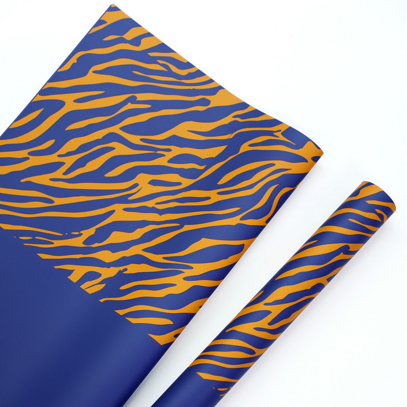 Papir za zamatanje cvijeća sa zebra printom u šest boja