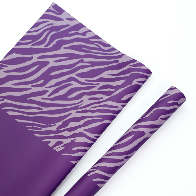 Papir za zamatanje cvijeća sa zebra printom u šest boja