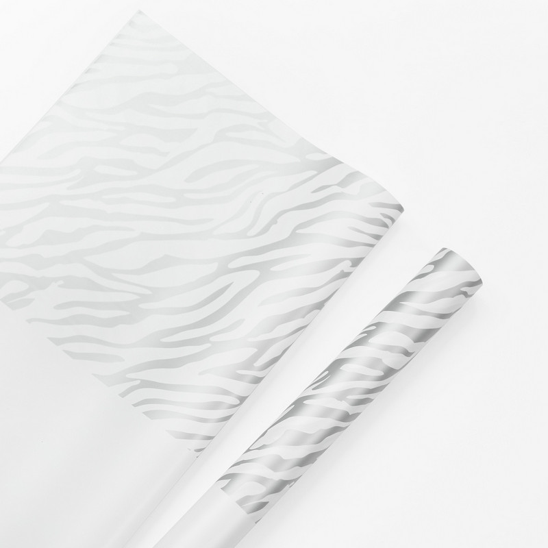 Papir za zamatanje cvijeća sa zebra printom u šest boja