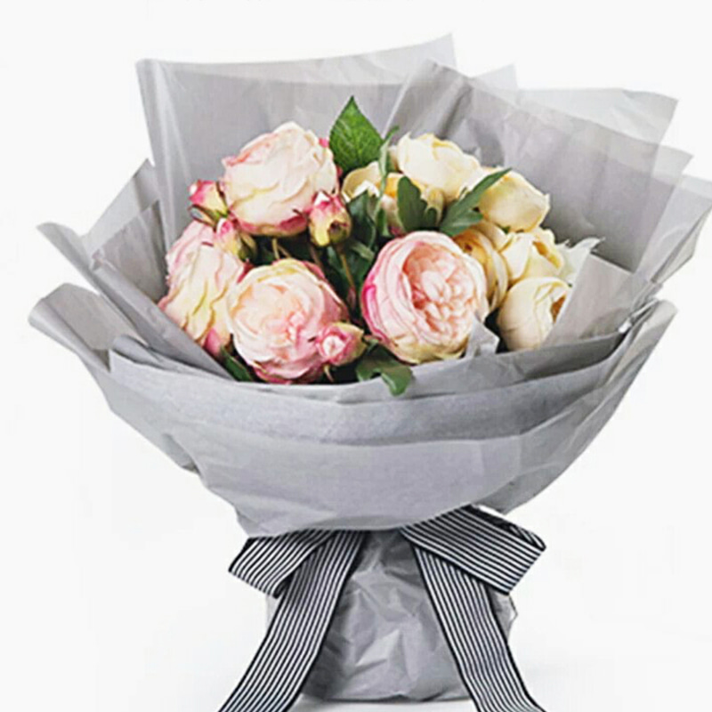 Colorful snow pear paper flower wrapping paper