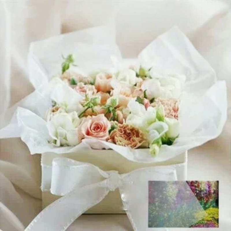 Colorful snow pear paper flower wrapping paper