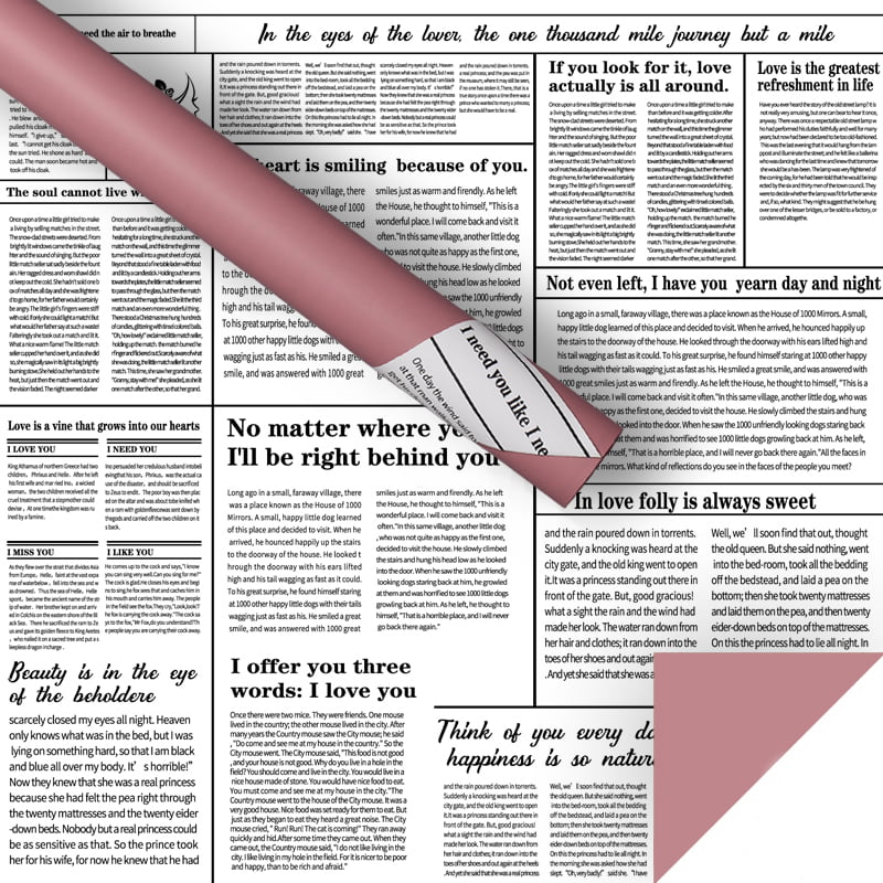 Engleski novinski papir za zamatanje cvijeća