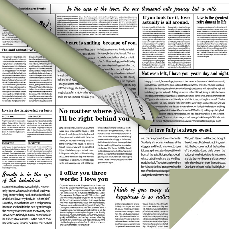 Engleski novinski papir za zamatanje cvijeća