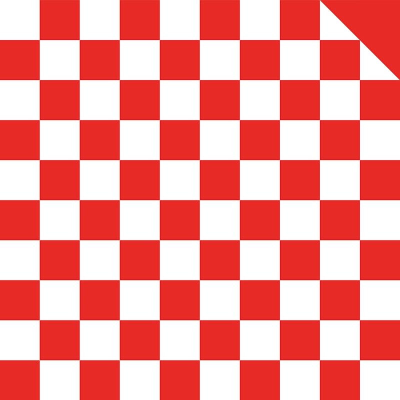 Dvobojni karirani papir za zamatanje buketa